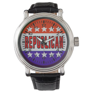 Reloj De Pulsera Botón Republicano
