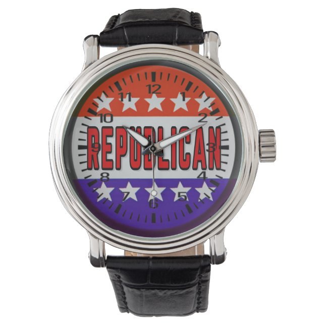 Reloj De Pulsera Botón Republicano (Anverso)