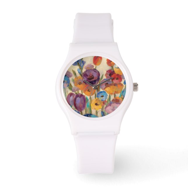 Reloj De Pulsera Bouquet de flores coloridas (Anverso)