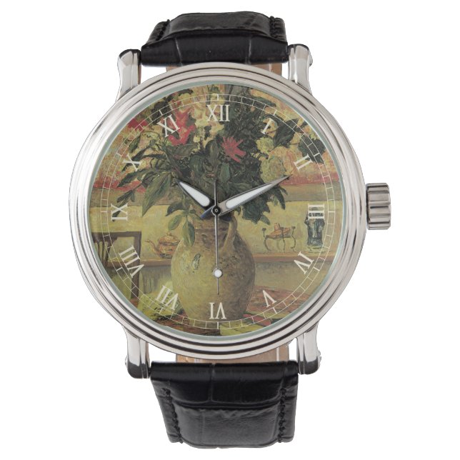Reloj De Pulsera Bouquet de flores en la ventana de Maxine Maufra (Anverso)