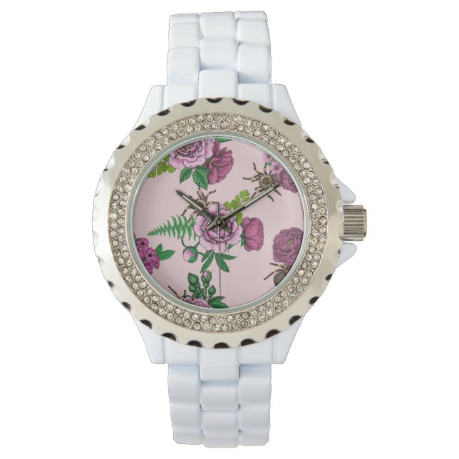 Reloj De Pulsera Bouquets y tarantula (Anverso)