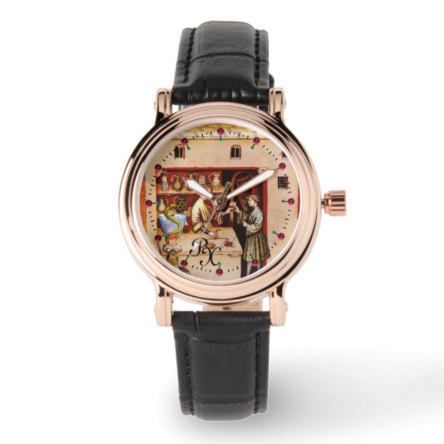 Reloj De Pulsera BOWL DE HYGEIA MONOGRAM Medicina, Farmacia (Anverso)