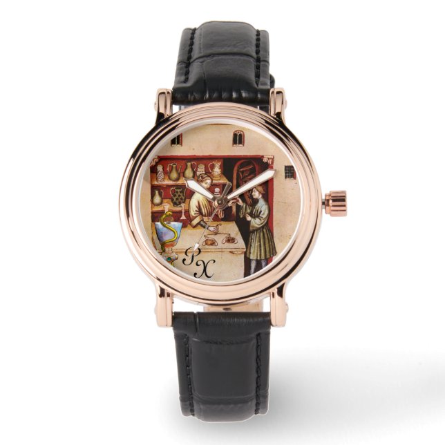 Reloj De Pulsera BOWL DE HYGEIA MONOGRAM Medicina, Farmacia (Anverso)