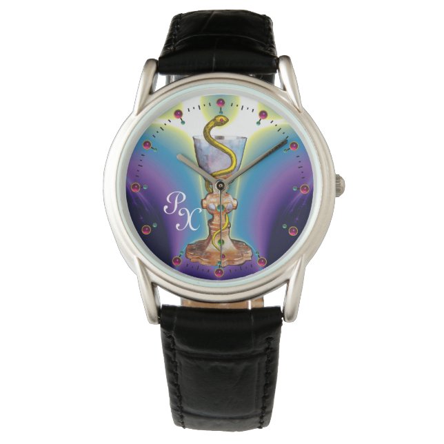 Reloj De Pulsera BOWL DE HYGEIA MONOGRAM Medicina, Farmacia (Anverso)