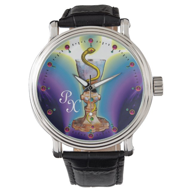Reloj De Pulsera BOWL DE HYGEIA MONOGRAM Medicina, Farmacia (Anverso)