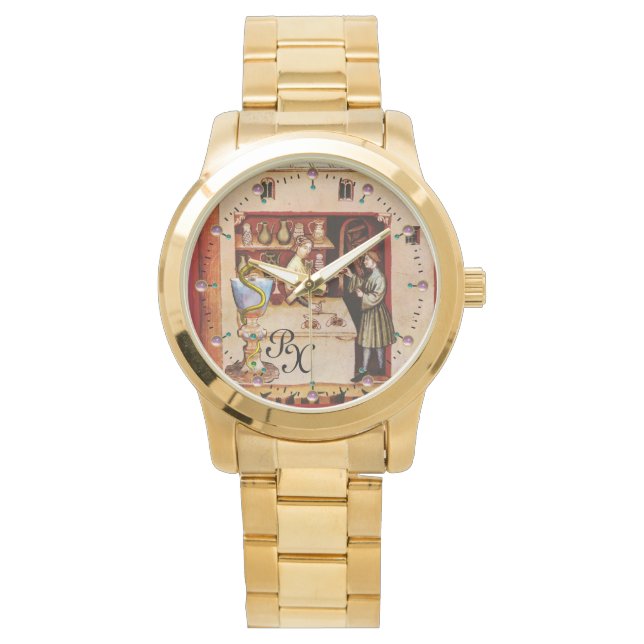 Reloj De Pulsera BOWL DE HYGEIA MONOGRAM Medicina, Farmacia (Anverso)