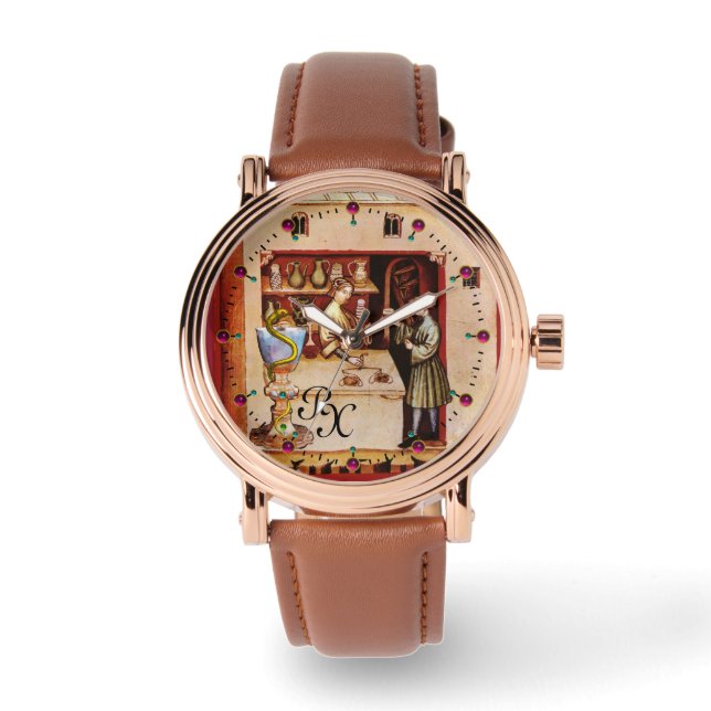 Reloj De Pulsera BOWL DE HYGEIA MONOGRAM Medicina, Farmacia (Anverso)