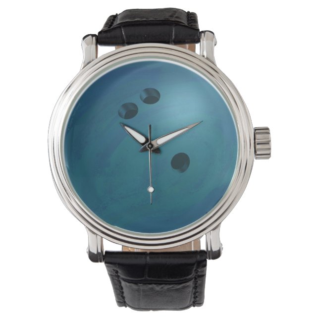 Reloj De Pulsera Bowling Ball Blue (Anverso)