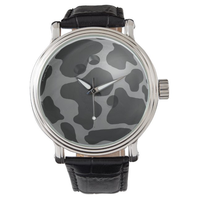 Reloj De Pulsera Bowling Ball Cow Gray (Anverso)