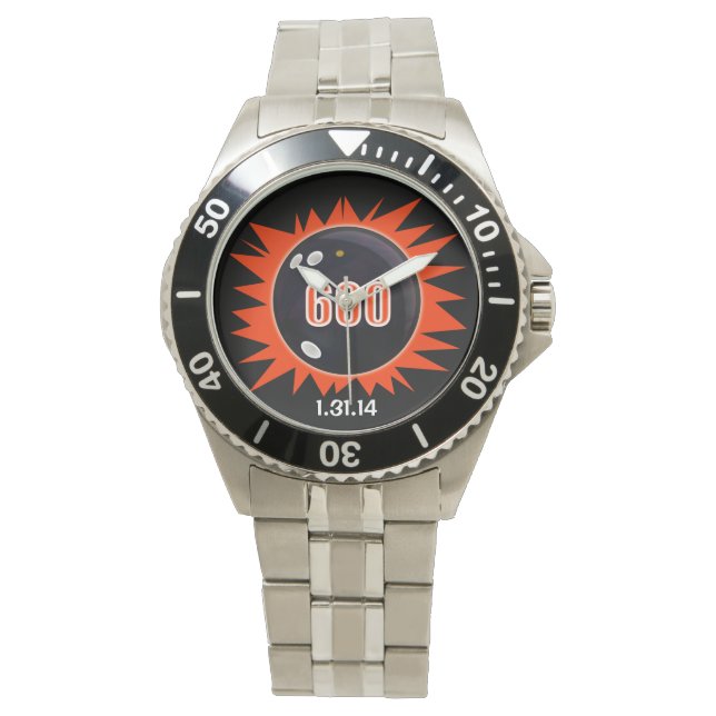 Reloj De Pulsera Bowling serie 600 en rojo (Anverso)