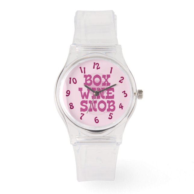 Reloj De Pulsera Box Wine Snob (Anverso)