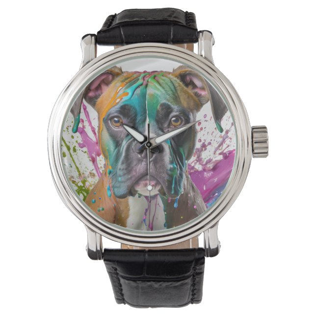 Reloj De Pulsera Boxer Dog (Anverso)