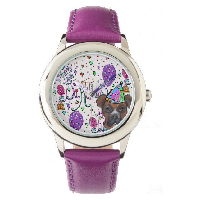 Reloj De Pulsera Boxer Dog (Anverso)