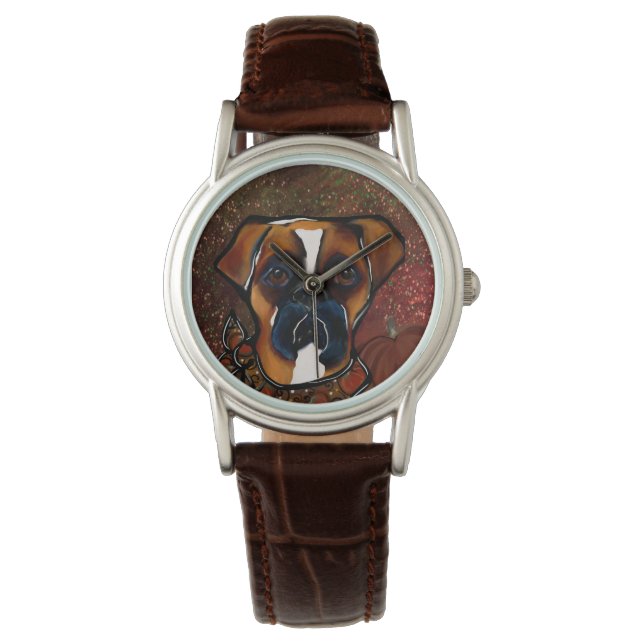 Reloj De Pulsera Boxer Dog (Anverso)