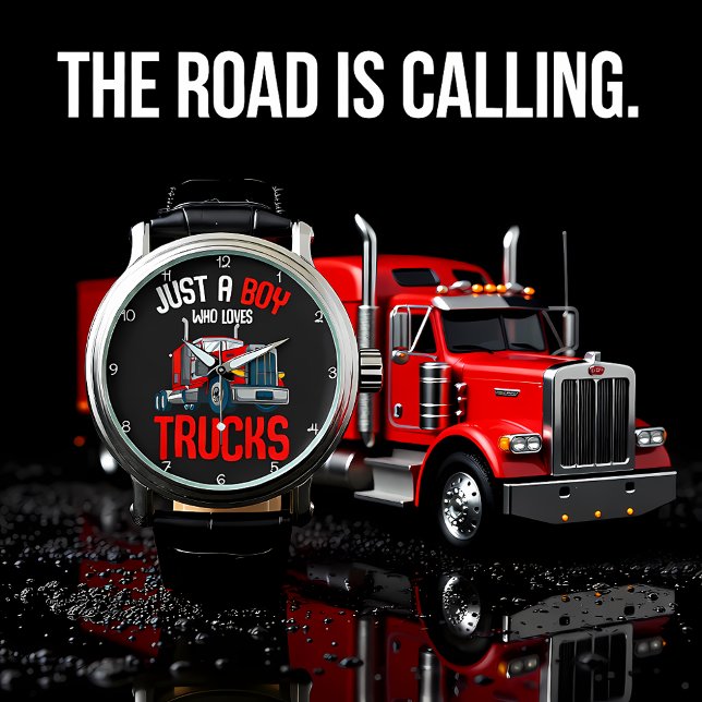 Reloj De Pulsera Boy Who Loves Red Trucks (Subido por el creador)