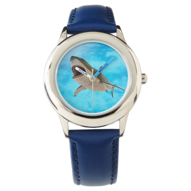 Reloj De Pulsera Boys Blue Great White Shark eWatch (Anverso)