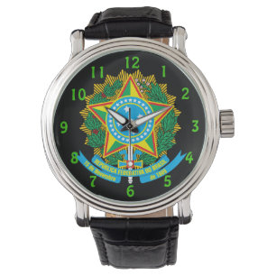 Reloj De Pulsera Brasil* Guardia de la muñeca de los Personalizado