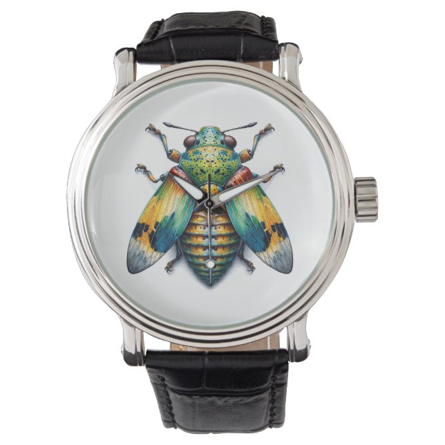 Reloj De Pulsera Brazilian Treehopper IREF1102 - Watercolor (Anverso)