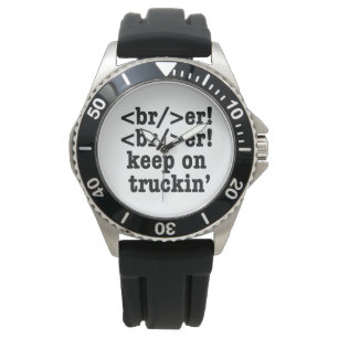 Reloj De Pulsera ¡breaker! ¡seguir en camionera' // Código HTML