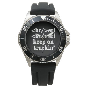 Reloj De Pulsera ¡breaker! ¡seguir en camionera' // Código HTML
