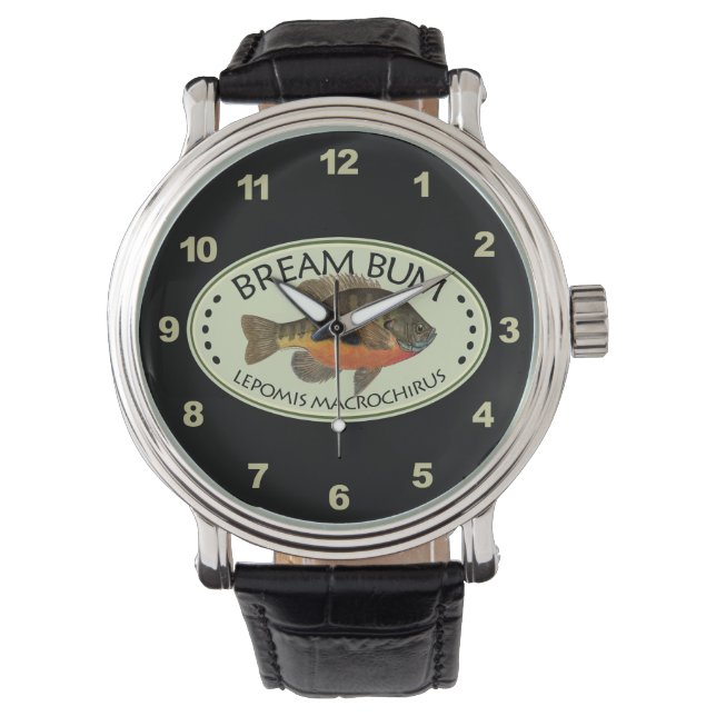 Reloj De Pulsera Bream, Bluegill Fisherman (Anverso)