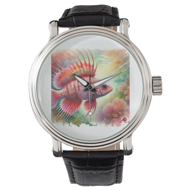 Reloj De Pulsera Breca Fish 190724AREF121 - Watercolor (Anverso)