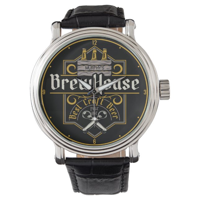 Reloj De Pulsera BrewHouse personalizado Mejor Bar de cerveza de ar (Anverso)