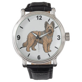 Reloj De Pulsera Briard Dog Wrist Watch Stylish Pet Design