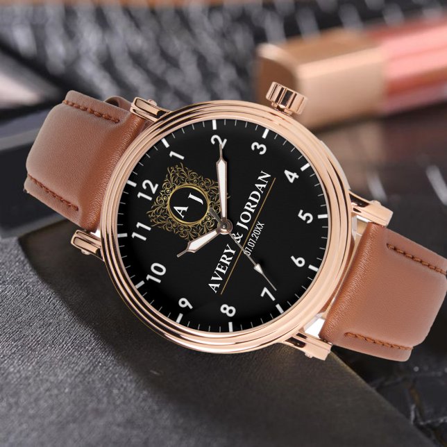 Reloj De Pulsera  Bride and Groom Couple Wedding Gift (Subido por el creador)