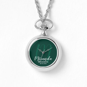 Reloj De Pulsera Bridesmaid personalizada de escritura moderna