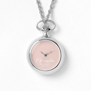 Reloj De Pulsera Bridesmaid personalizada de escritura moderna