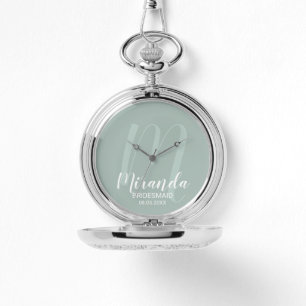 Reloj De Pulsera Bridesmaid personalizada de escritura moderna