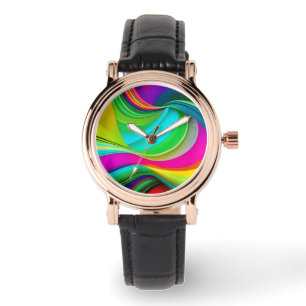 Reloj De Pulsera Brillante Abstract Delight