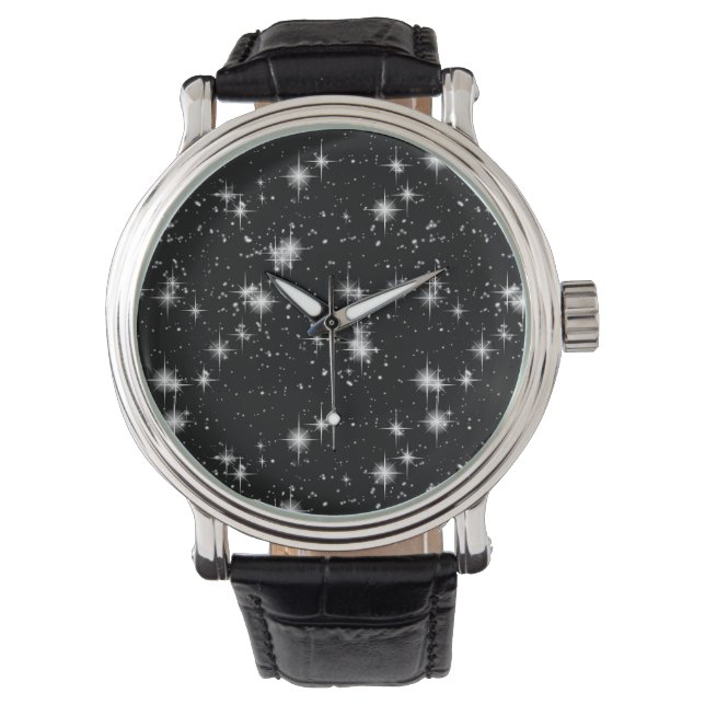 Reloj De Pulsera Brillantes Estrellas En El Espacio (Anverso)
