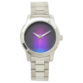 Reloj De Pulsera Brillo de gradiente violeta negro