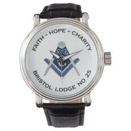 Reloj De Pulsera Bristol No 25 Masonic Watch