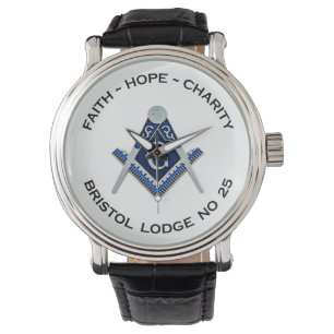 Reloj De Pulsera Bristol No 25 Masonic Watch