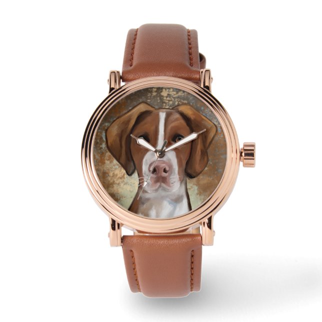 Reloj De Pulsera Brittany Spaniel (Anverso)