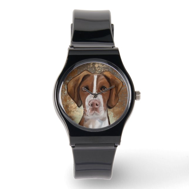 Reloj De Pulsera Brittany Spaniel (Anverso)