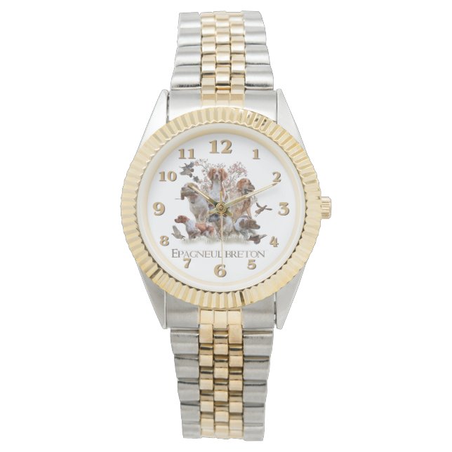 Reloj De Pulsera Brittany Spaniel   (Anverso)