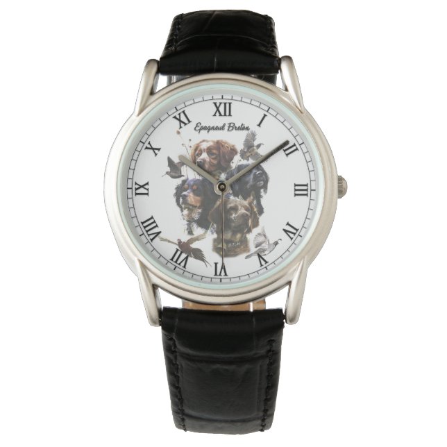Reloj De Pulsera Brittany Spaniel (Anverso)