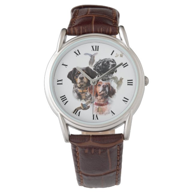 Reloj De Pulsera Brittany Spaniel (Anverso)