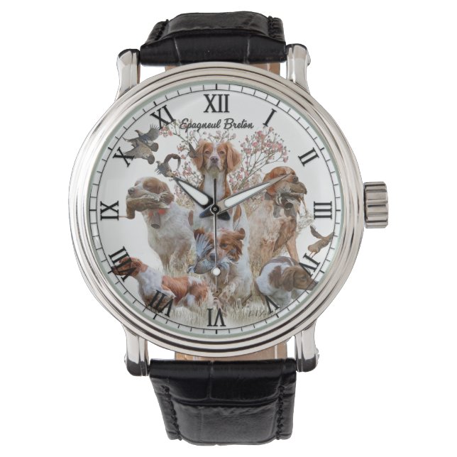 Reloj De Pulsera Brittany Spaniel (Anverso)