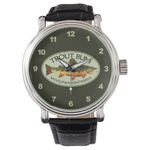 Reloj De Pulsera Brook Trout Bum Humorous Fly Fishing