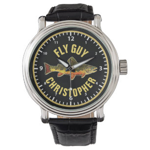 Reloj De Pulsera Brook Trout Fly Fishing FLY GUY Personalizado Angl