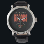 Reloj De Pulsera Brooks Name Funny Personalizado Birthday Brooks<br><div class="desc">Este es un diseño con texto miembro de Team Brooks Lifetime. Un regalo genial para amigos o familia llamada Brooks. Si su nombre o apellido es Brooks,  este producto es para usted. Presente para Brooks en Día de San Valentín.</div>
