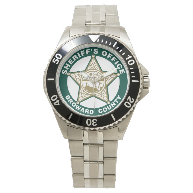 Reloj De Pulsera Broward Sheriffs Office ESCUDO (Anverso)