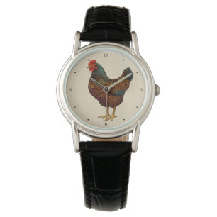 Reloj De Pulsera Brown Barnevelder Hen Chicken