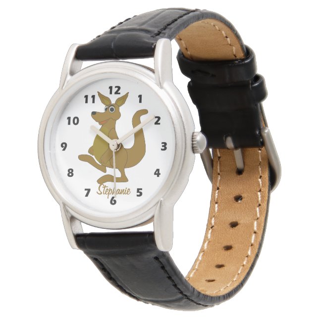 Reloj De Pulsera Brown Kangaroo Design (Angular)