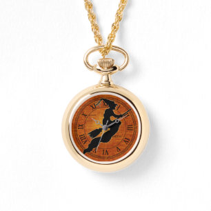Reloj De Pulsera Bruja negra - Naranja Halloween